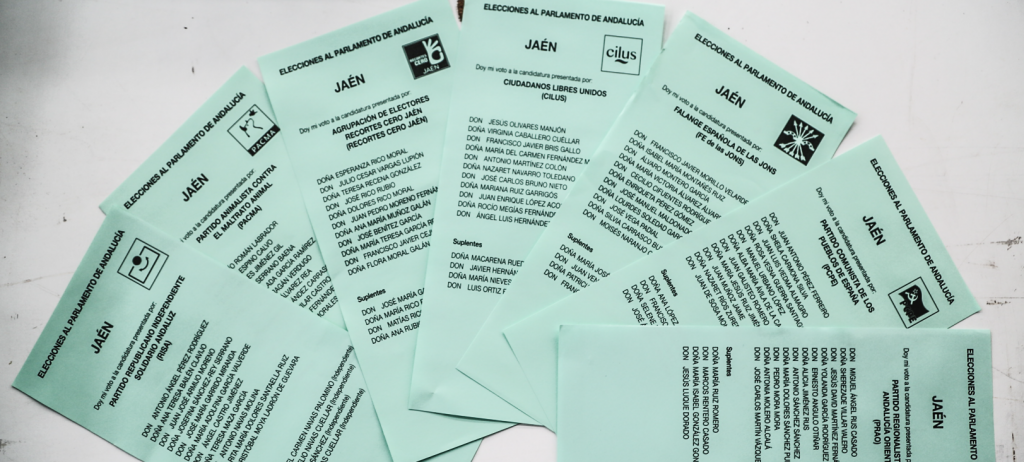 ELECCIONES ANDALUZAS 2015 PAPELETAS
