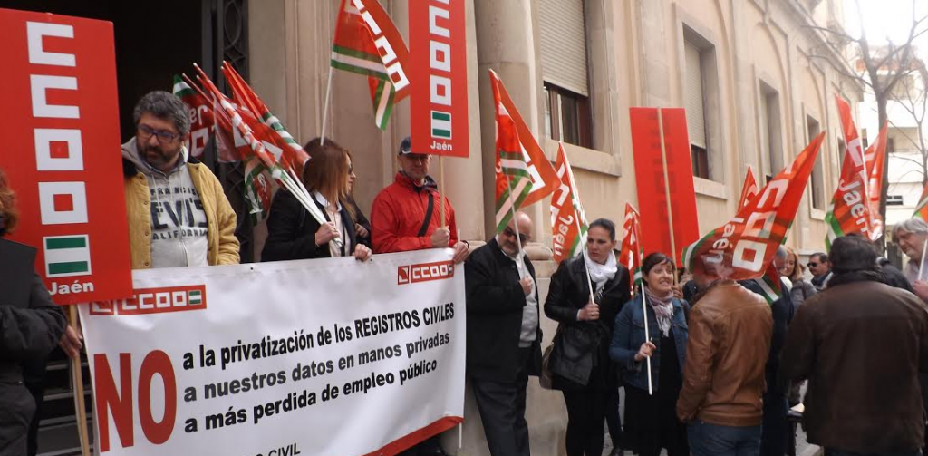 Manifestación de CCOO. M.A.B. Diario Guadalquivir
