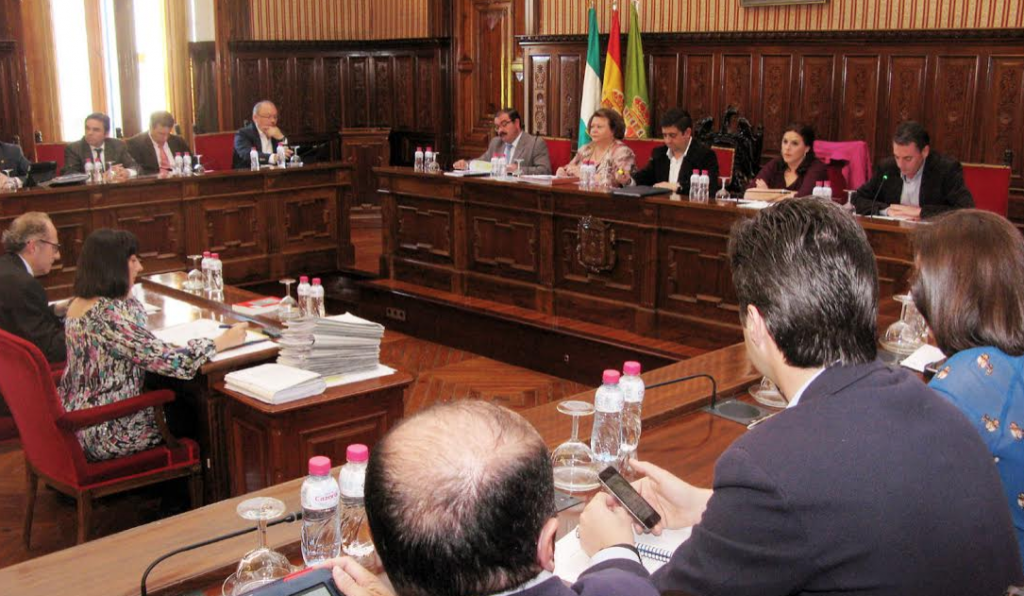 Pleno de la Diputación Provincial de Jaén. Diario Guadalquivir